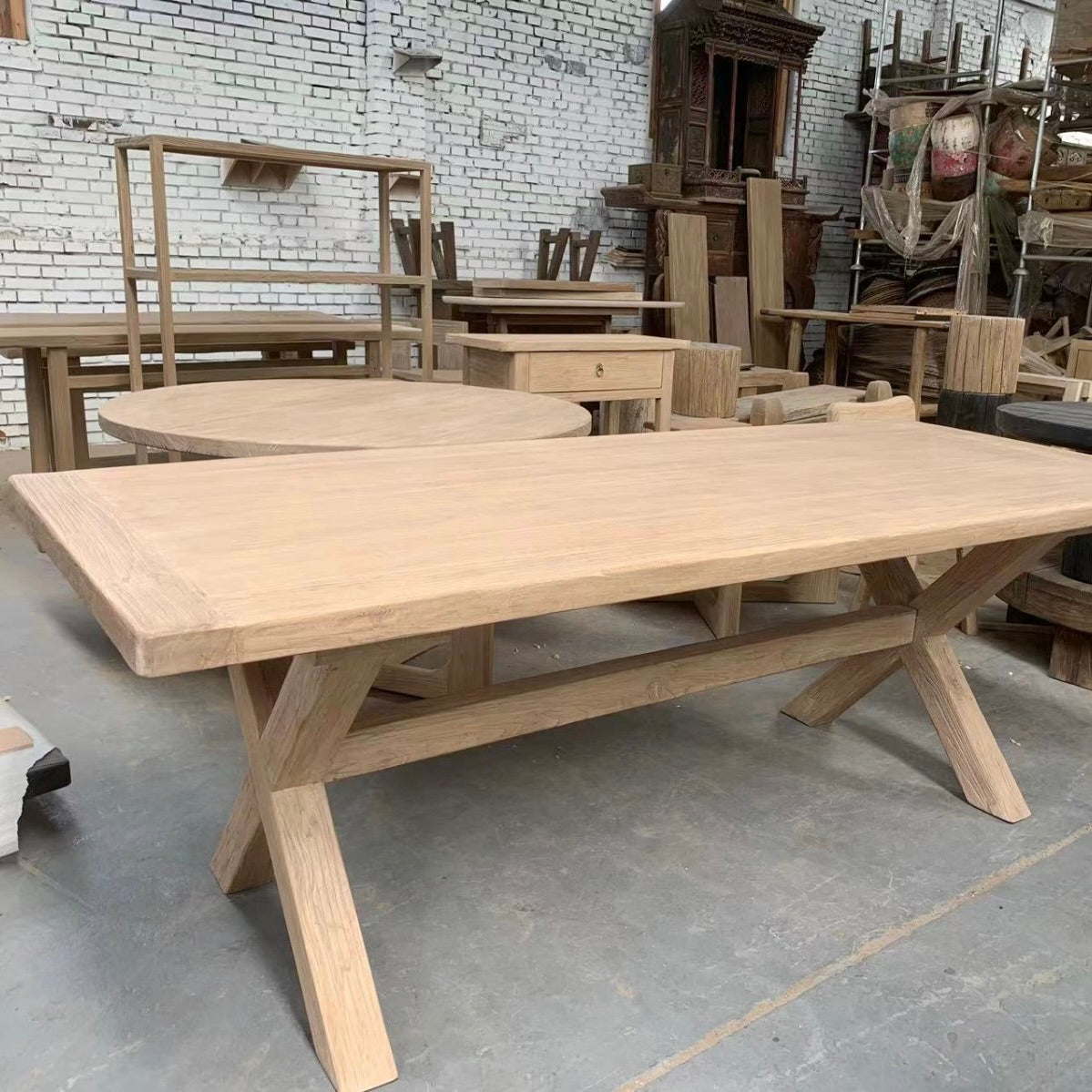 Reclaimed Elm Dining | 220 cm | Natural Elm