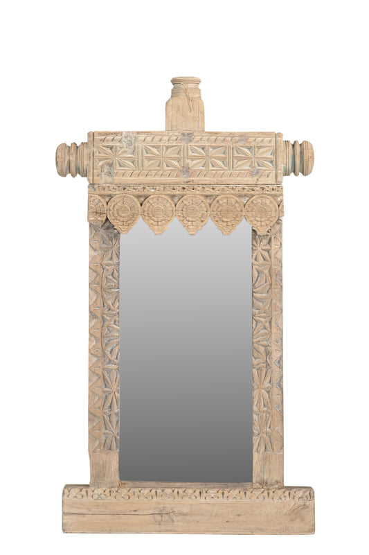 Vintage Indian Carved Mirror (MVP21)
