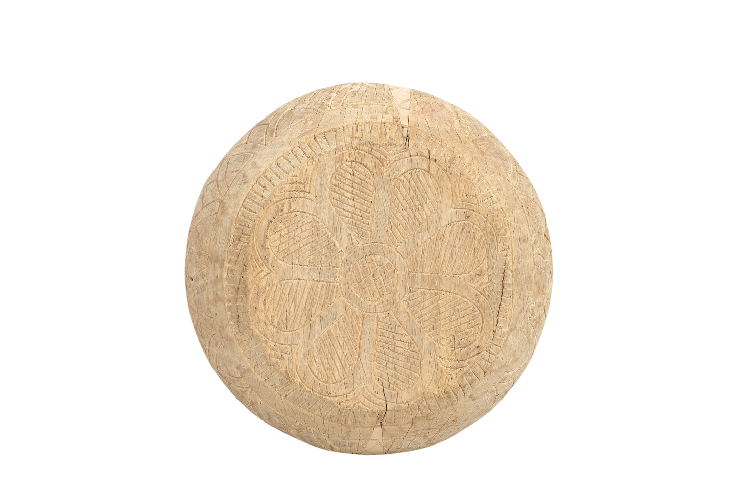 Vintage Indian Vintage Indian Hand Carved Wall Hanging Parat (J25VP83)