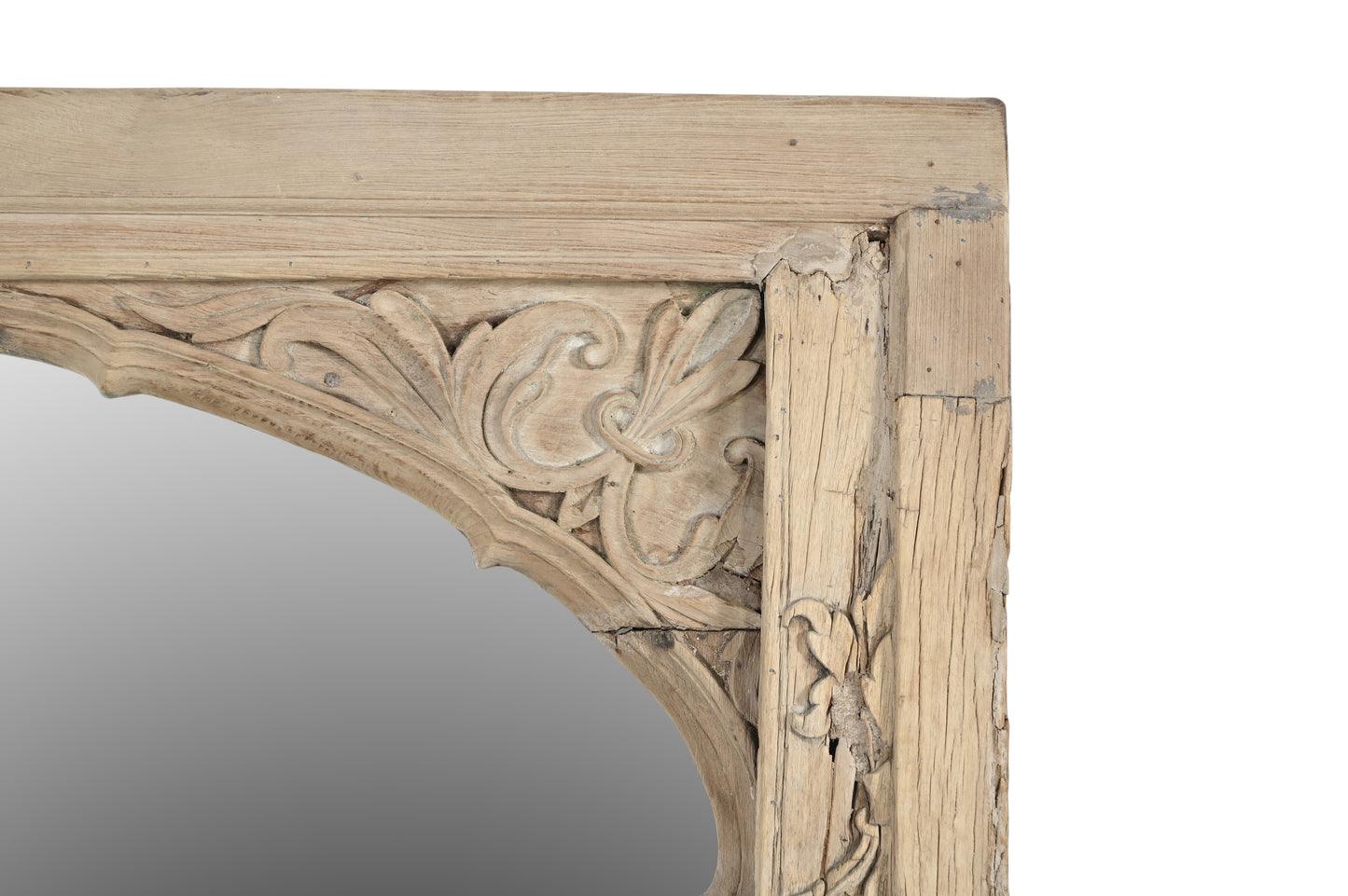 Vintage Indian Vintage Indian Hand Carved Mirror (J25VP85)