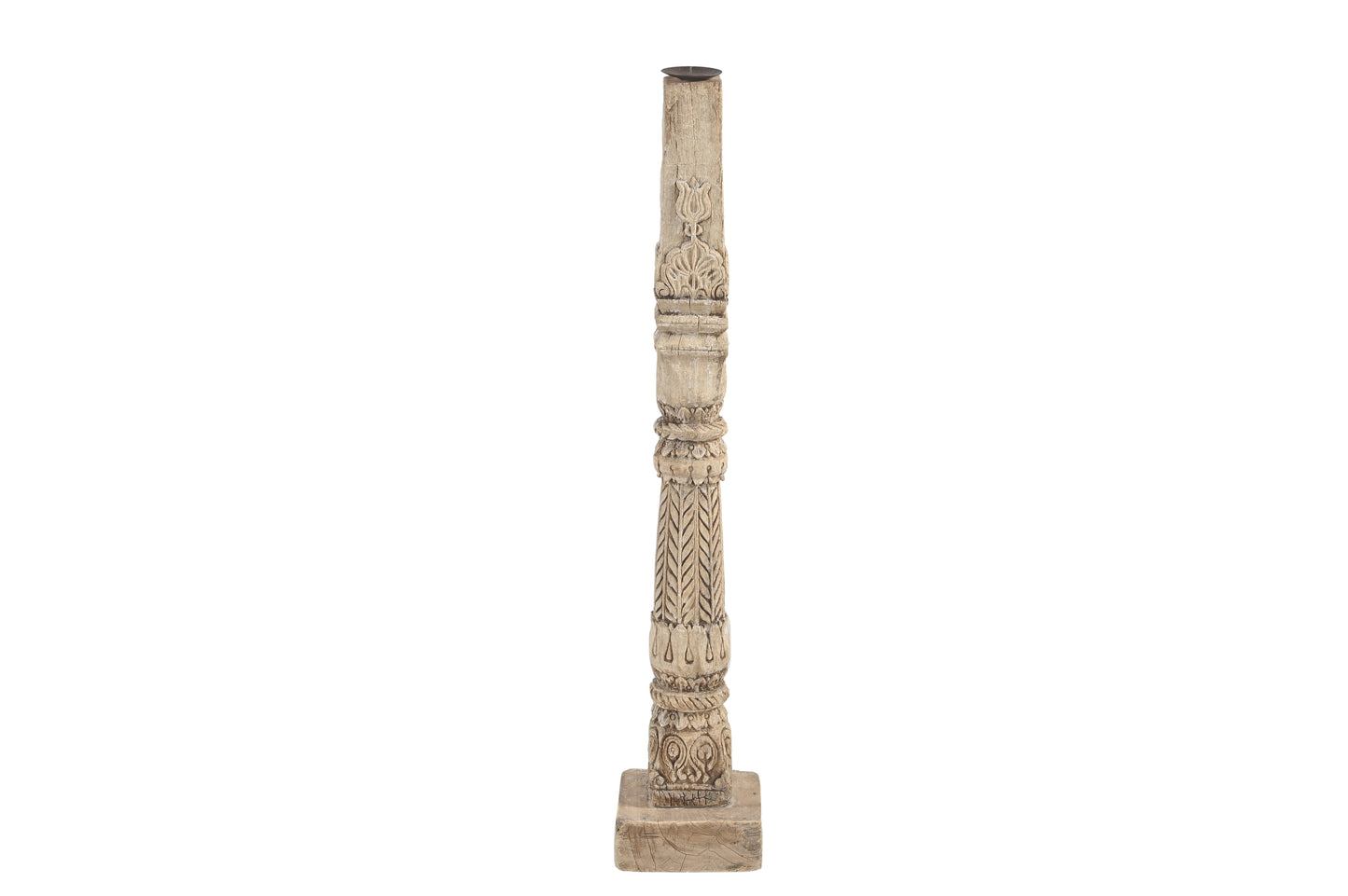 Vintage Indian PIllar Candle Stand (A26VP65)