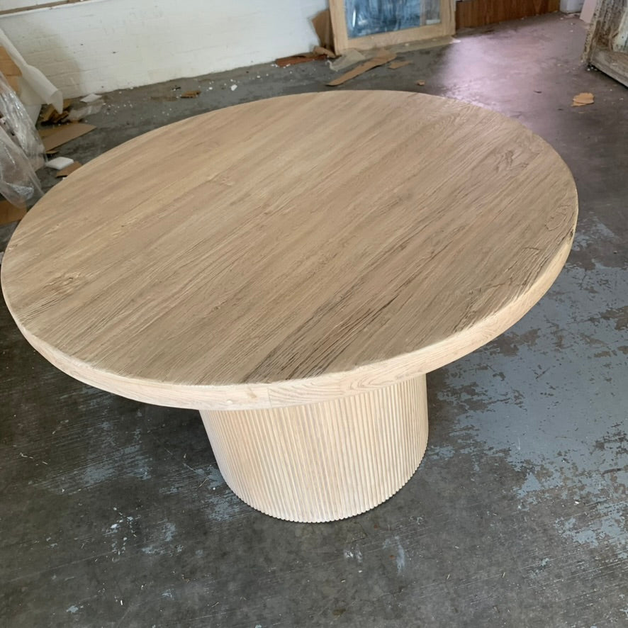 Round Elm Dining | 120 cm wide | Natural Elm