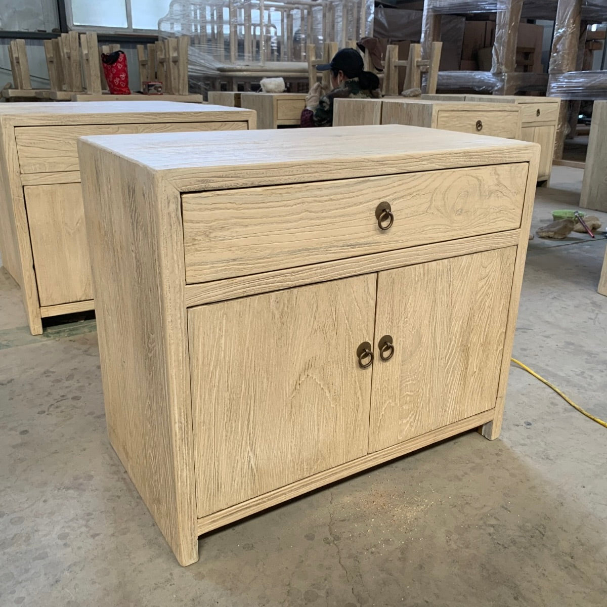 Sehri | Oversized Elm Bedside Table | Natural Elm | Pre-Order