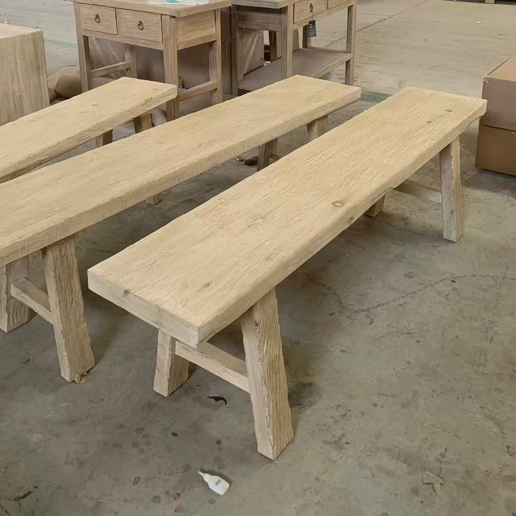 Tia Elm Bench | 180 cm | Natural