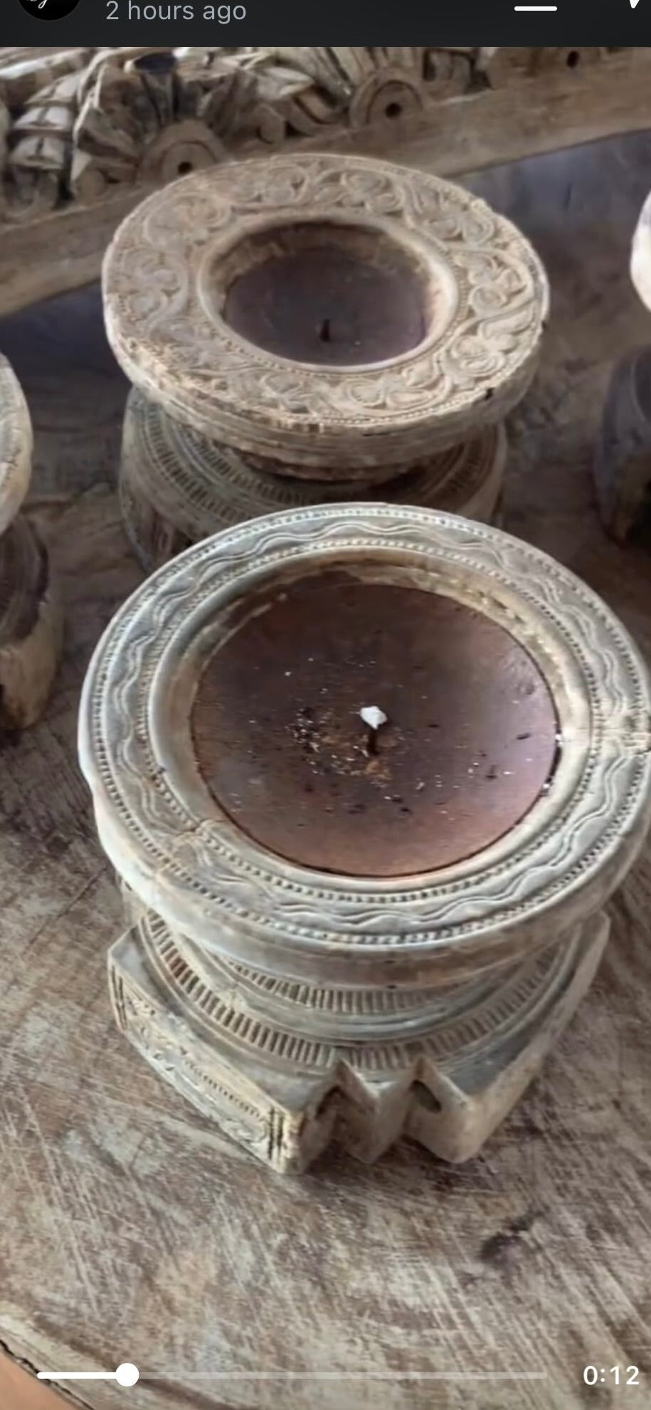 Vintage Indian Candle Holders