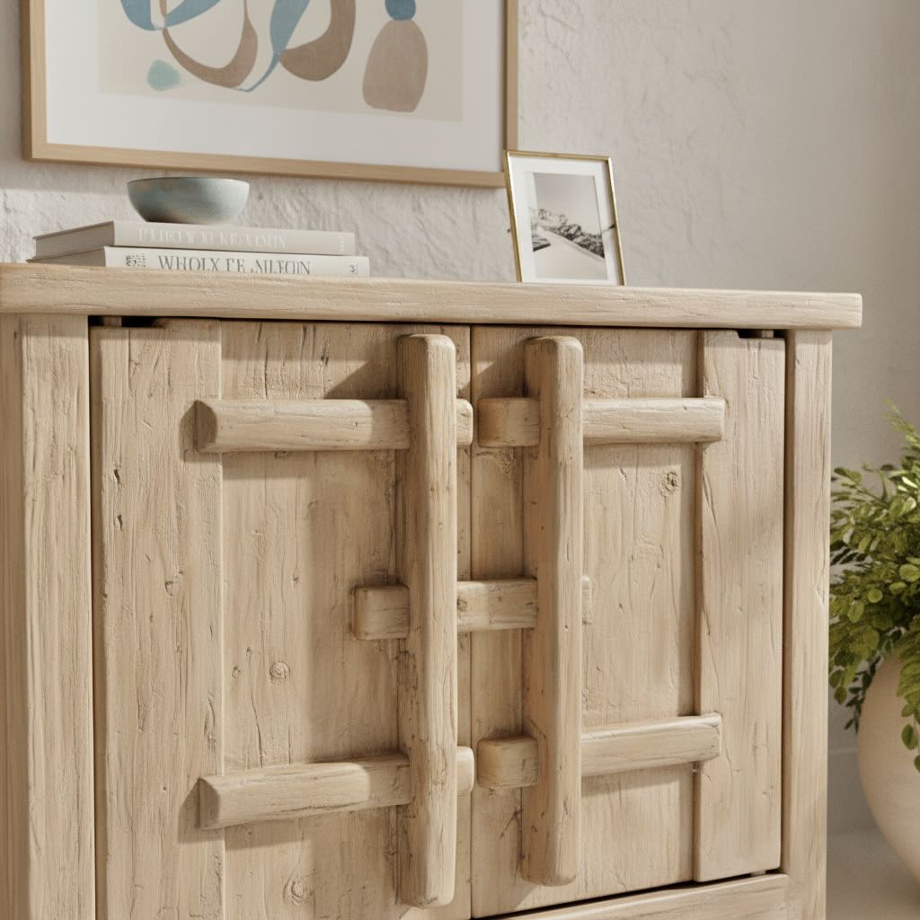 Elm Sideboard 2 Doors | Natural Finish