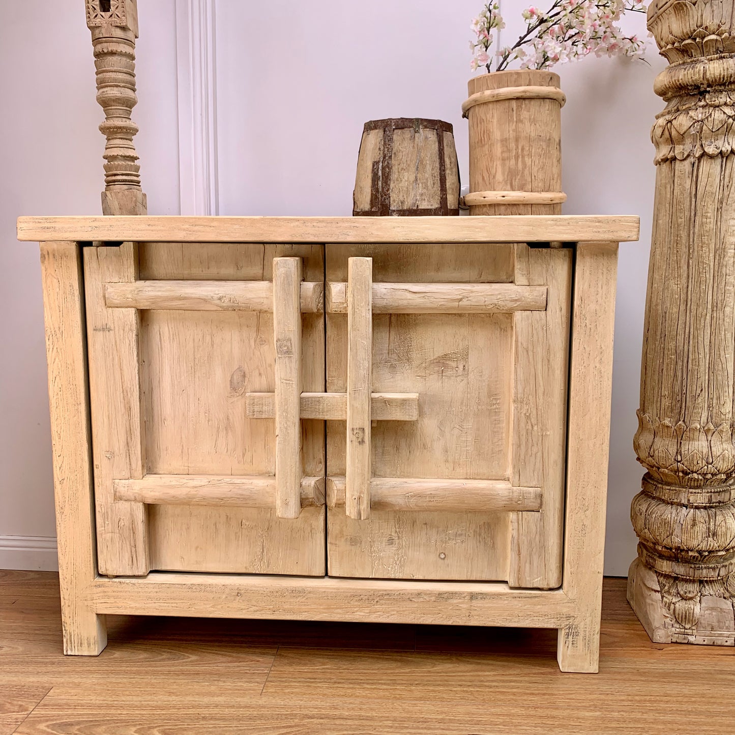 Elm Sideboard 2 Doors | Natural Finish