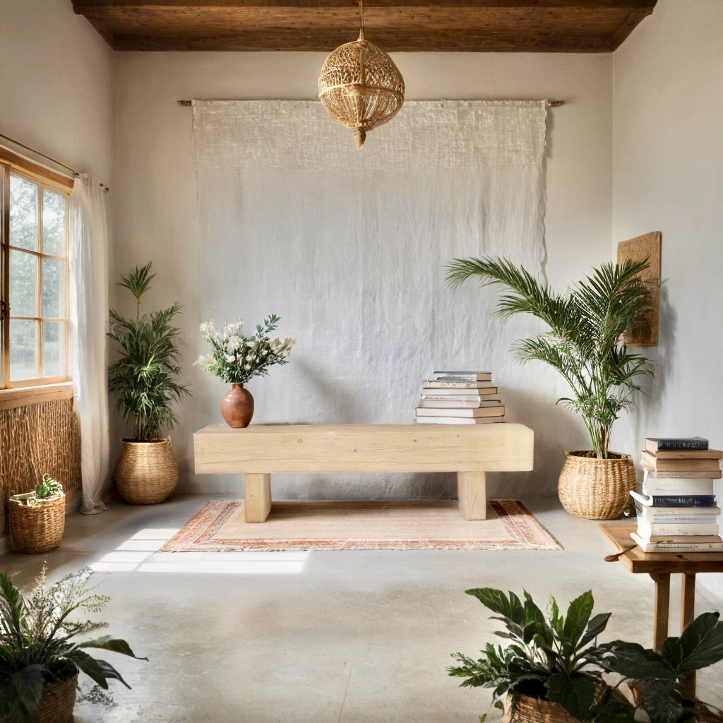 Reclaimed Elm Beam Bench Seat | 180cm | Natural Finish