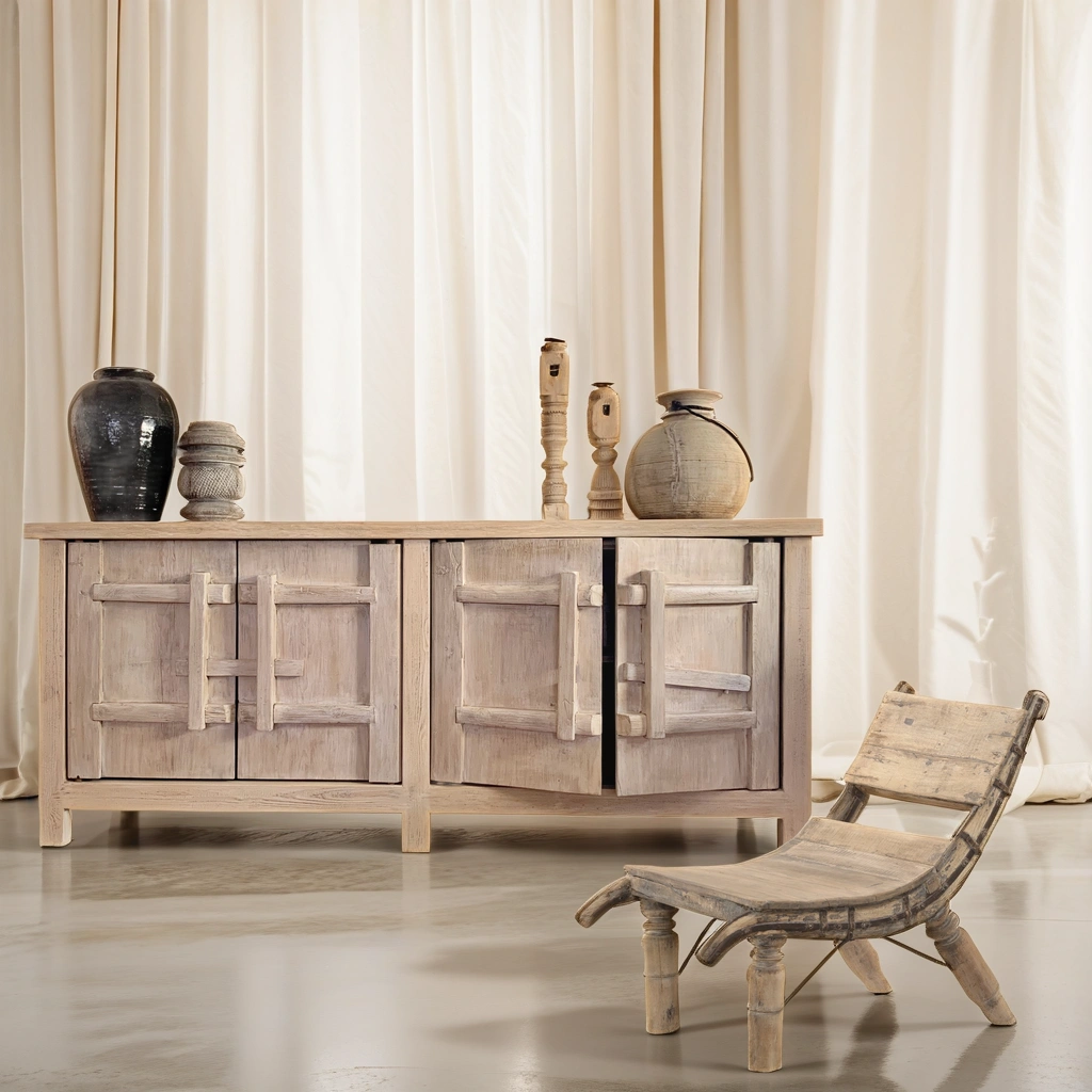 Sihuri | Elm Sideboard | Natural Finish | Pre-Order