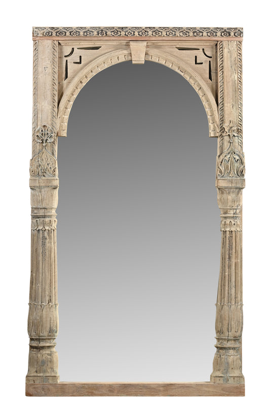 Indian vintage hand carved mirror (MVP66)