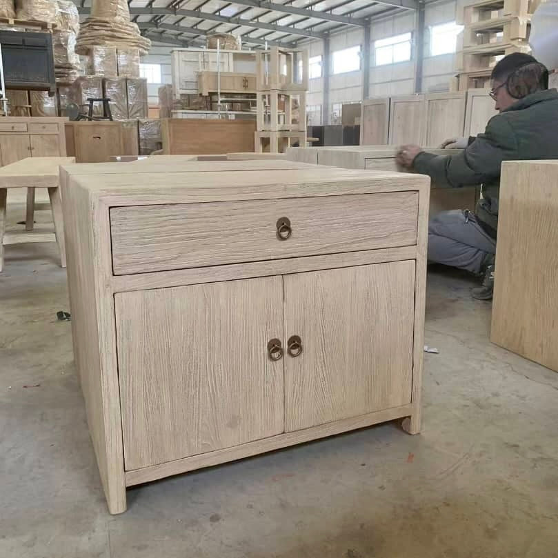 Sehri | Oversized Elm Bedside Table | Natural Elm