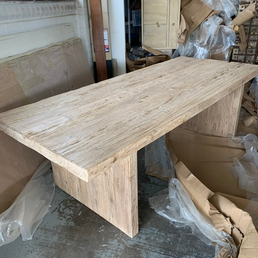 Burleigh Dining Table | Vintage Elm Timber | 240cm long