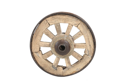 Vintage Indian Wooden Wheel (A26VP44)