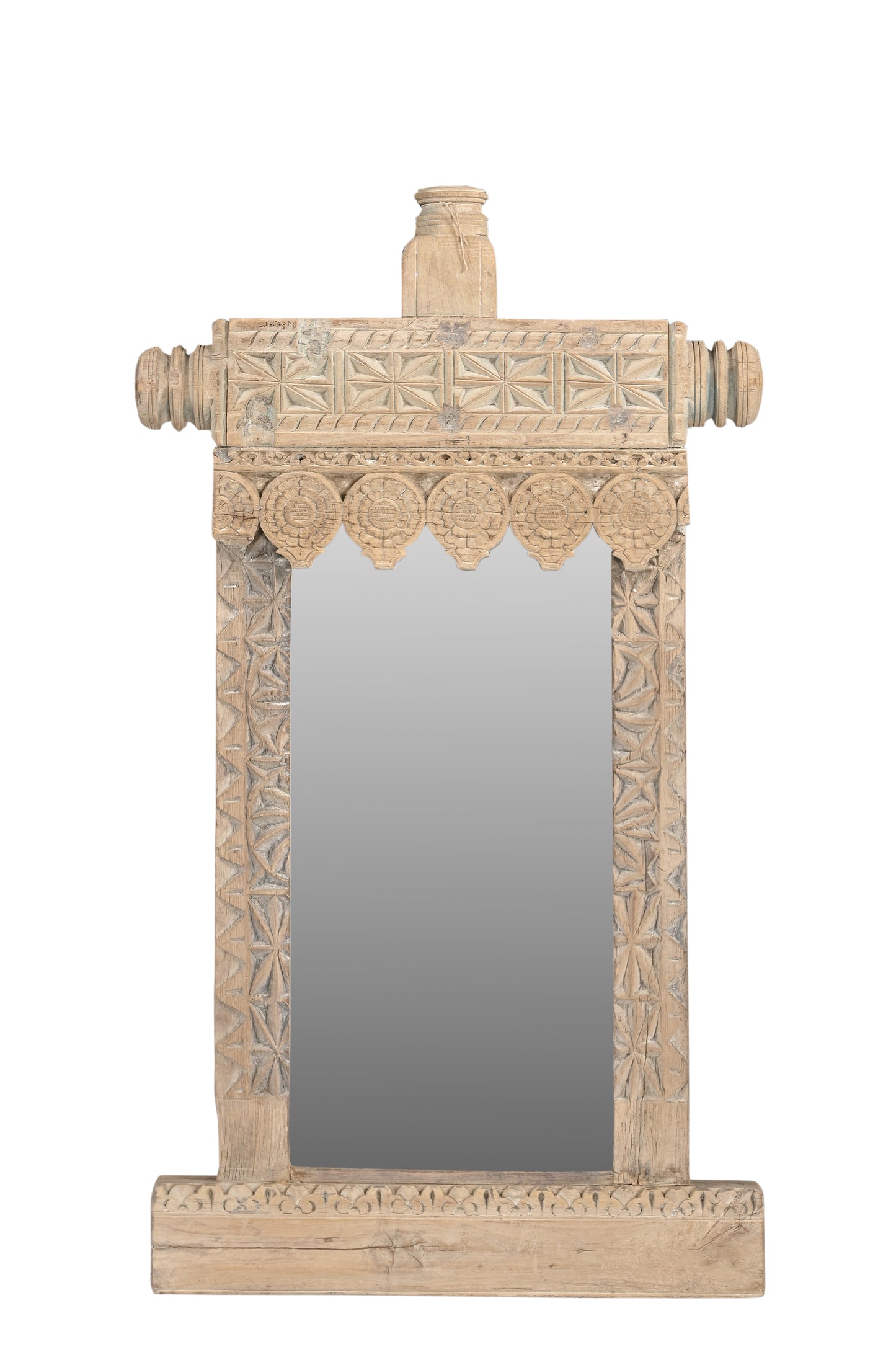 Vintage Indian Carved Mirror (MVP21)