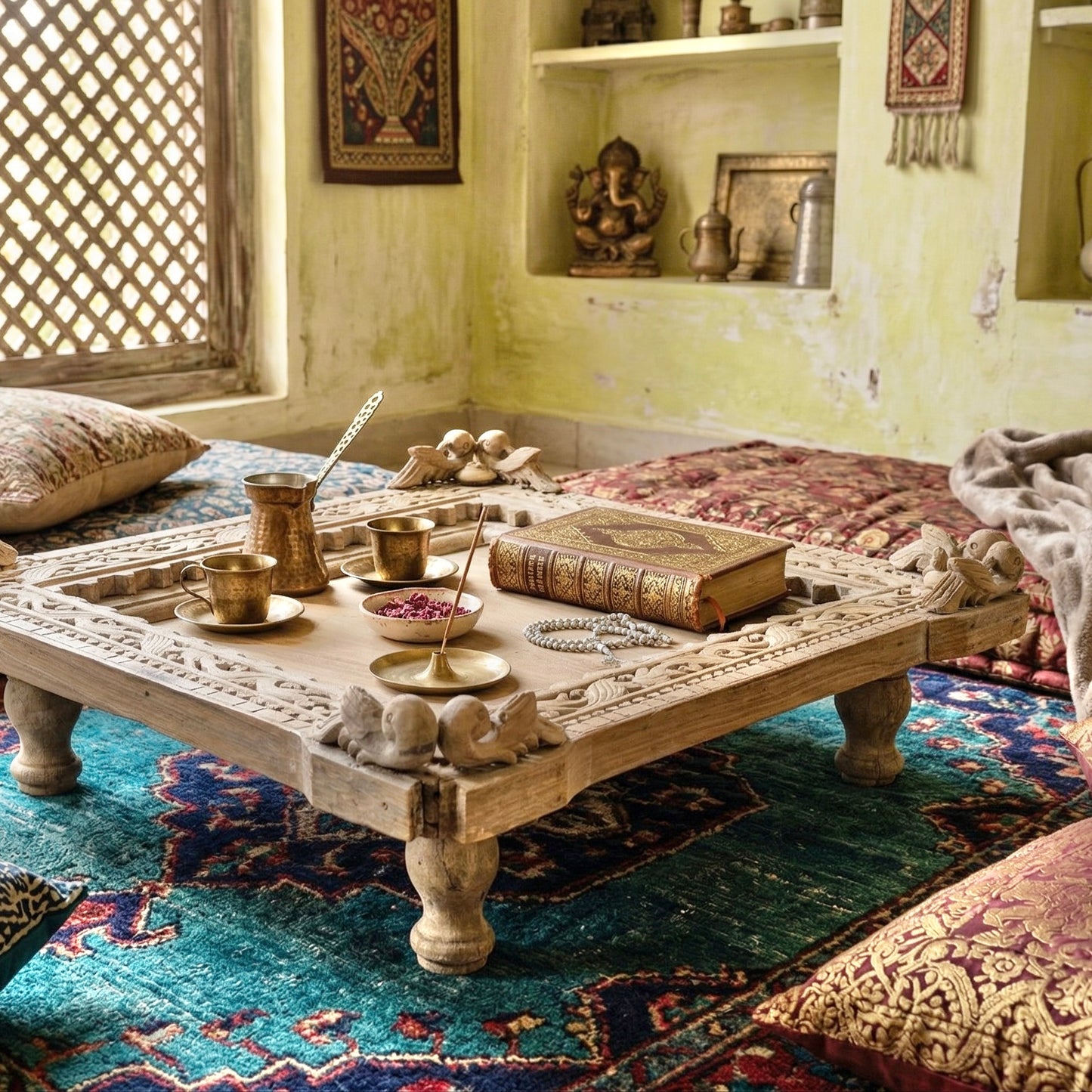 Vintage Indian Bajot Table (A26VP32)