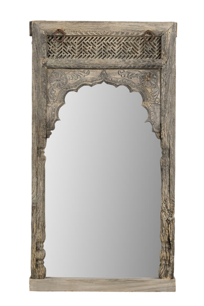 Vintage Indian Hand Carved Mirror (J25VP5)