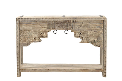 Vintage Indian Hand Carved Console (A26VP45)