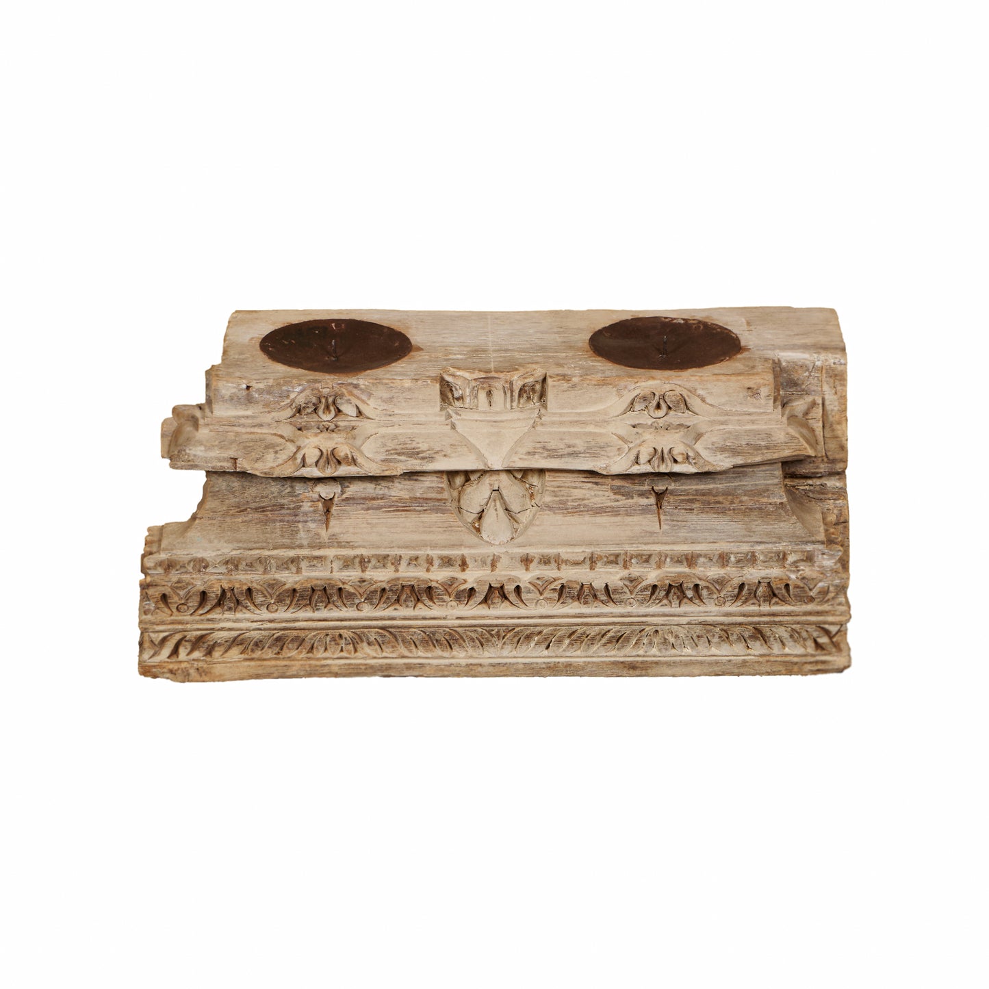 Vintage Indian Pillar Base Candle Stand (A26VP27)