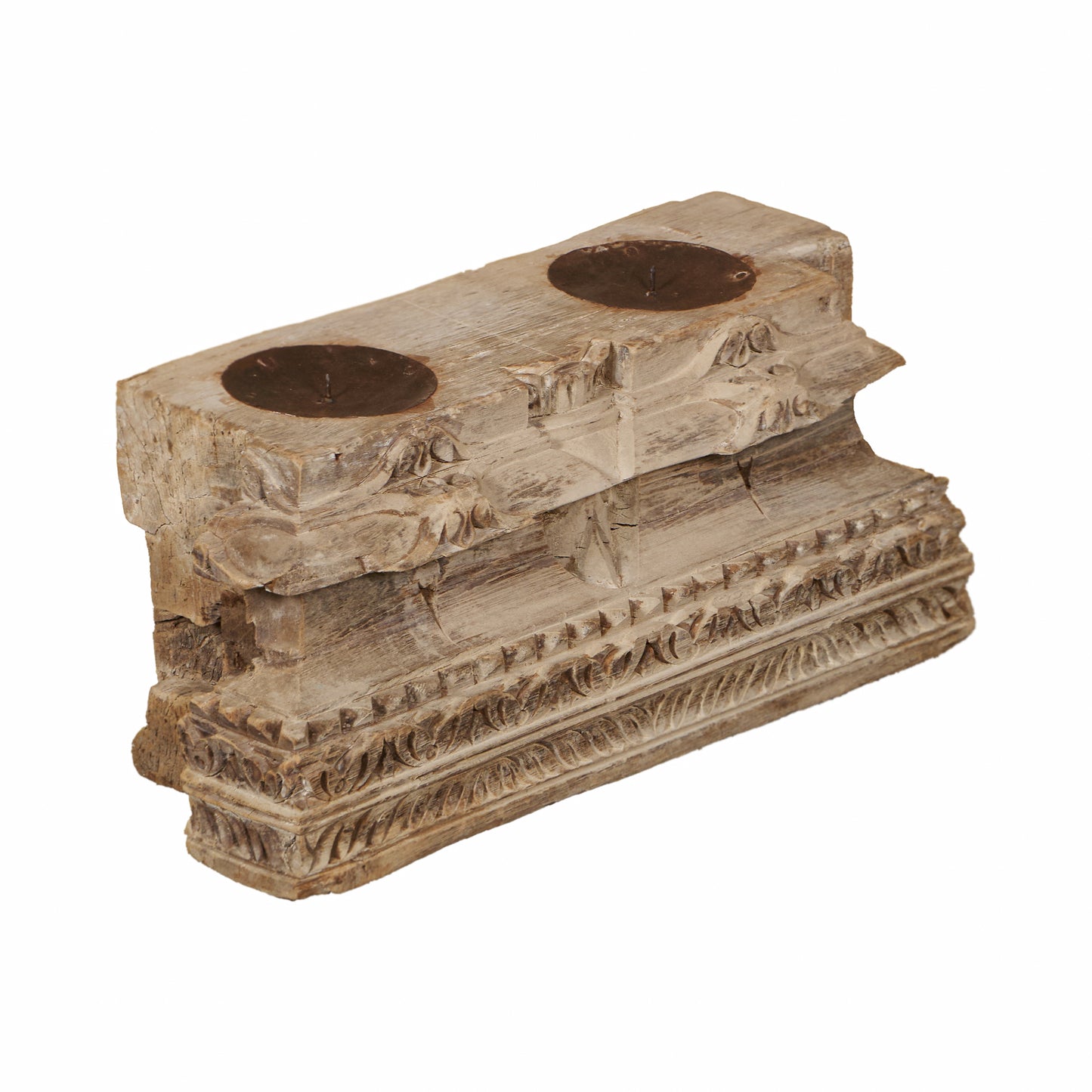 Vintage Indian Pillar Base Candle Stand (A26VP27)