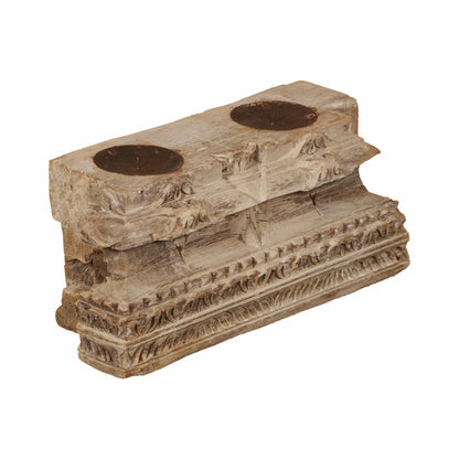 Vintage Indian Pillar Base Candle Stand (A26VP27)