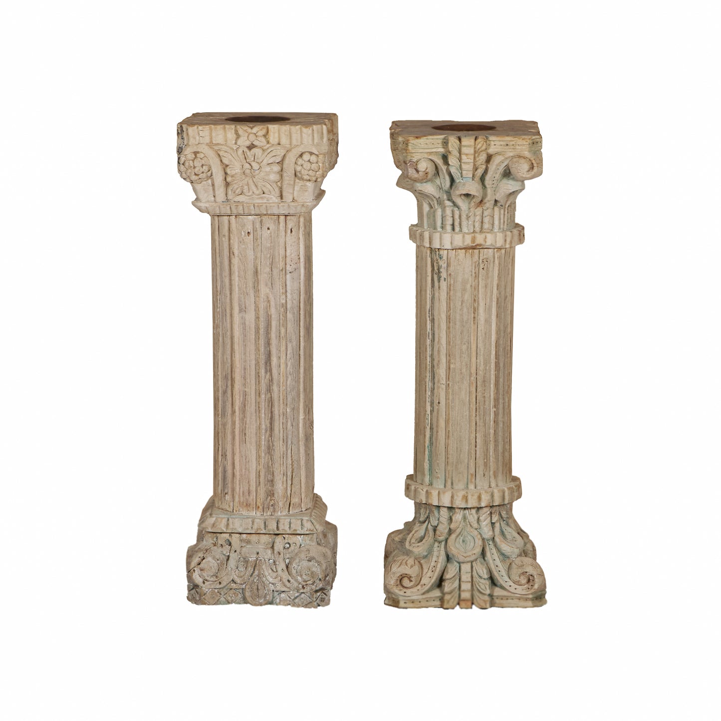Vintage Indian Pillar Candle Holder (A26VP28)