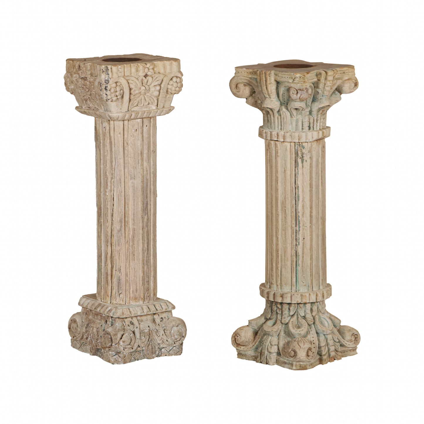 Vintage Indian Pillar Candle Holder (A26VP28)