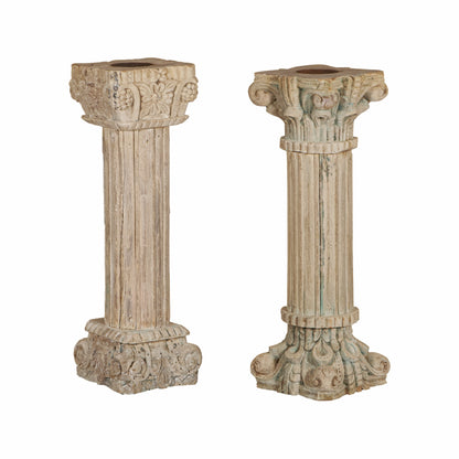 Vintage Indian Pillar Candle Holder (A26VP28)