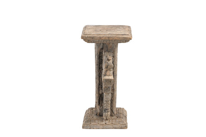 Vintage Indian Hand Carved Side Table (A26VP11)