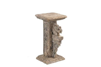 Vintage Indian Hand Carved Side Table (A26VP11)