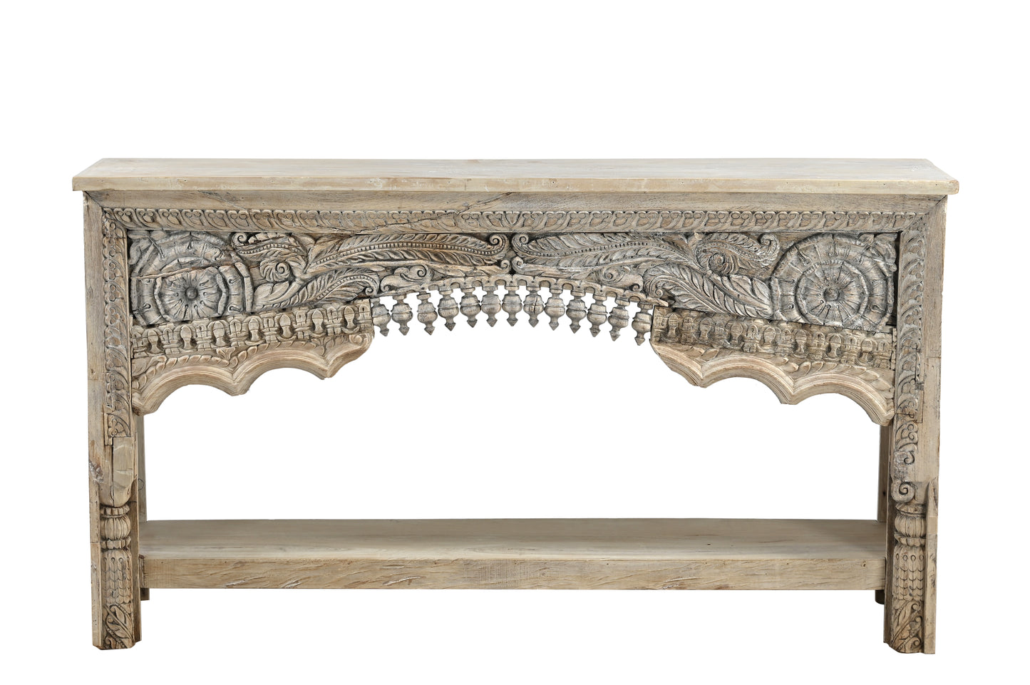 Vintage Indian Hand Carved Console (A26VP37)