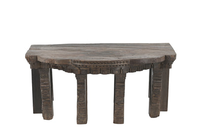 Vintage Indian Hand Carved Table (A26VP38)