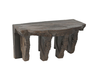 Vintage Indian Hand Carved Table (A26VP38)