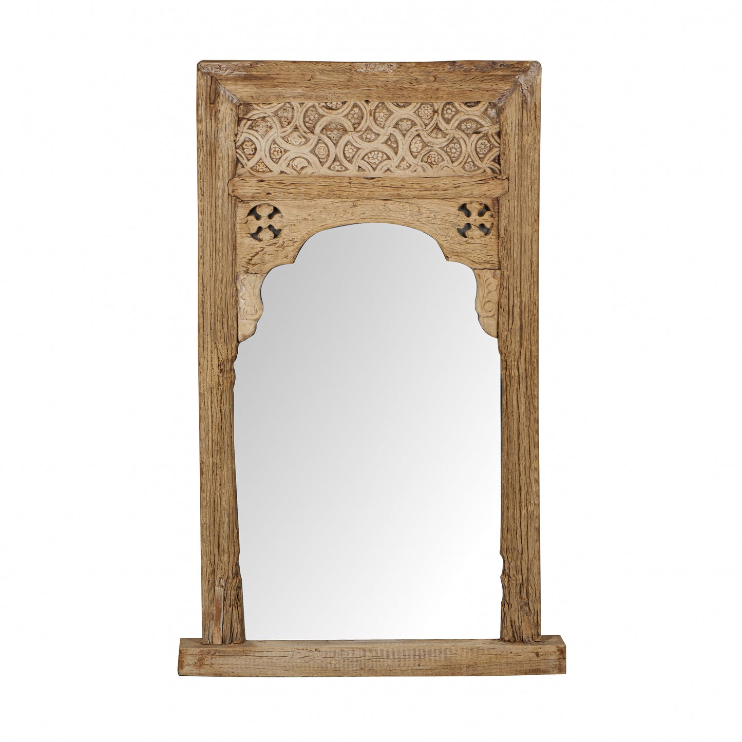 Vintage Indian Hand Carved Mirror (A26VP43)