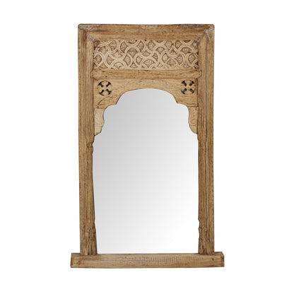 Vintage Indian Hand Carved Mirror (A26VP43)