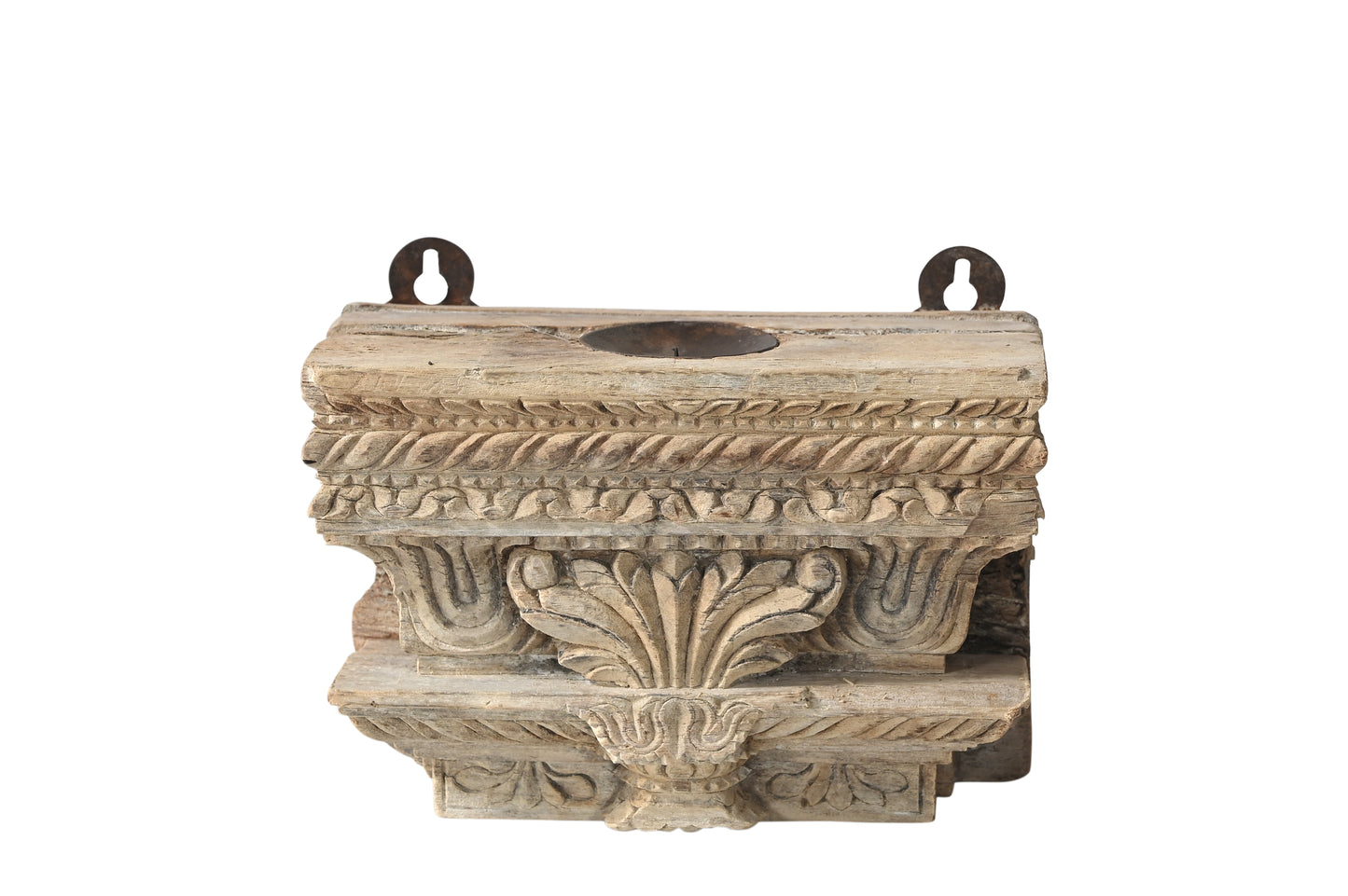 Vintage Indian Pillar Base Candle Holder (A26VP48)