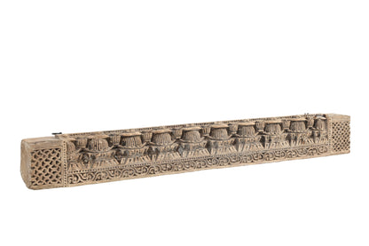 Vintage Indian Hand Carved Wall Panel (A26VP75)