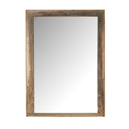 Vintage Indian Hand Carved Mirror (A26VP52)