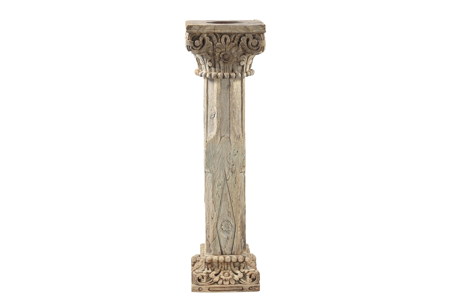 Vintage Indian Pillar Candle Stand (A26VP55)