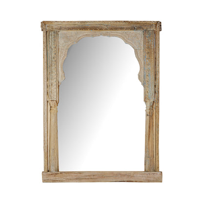 Vintage Indian Hand Carved Mirror (A26VP62)