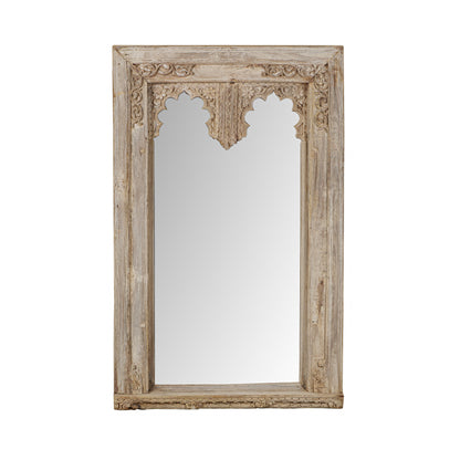 Vintage Indian Hand Carved Mirror (A26VP64)