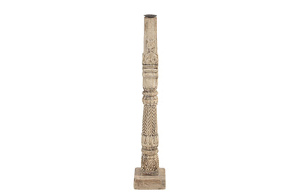 Vintage Indian PIllar Candle Stand (A26VP65)