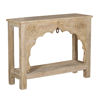 Vintage Indian Hand Carved Console (A26VP68)