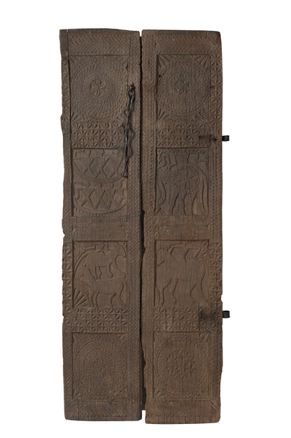 Vintage Indian Wooden Wall Panel (A26VP85)