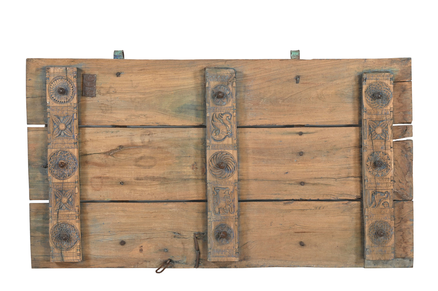 Vintage Indian wooden wall panel (A26VP87)