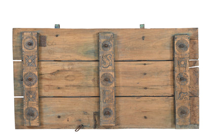 Vintage Indian wooden wall panel (A26VP87)