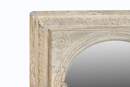 Vintage Indian hand carved mirror (A26VP91)