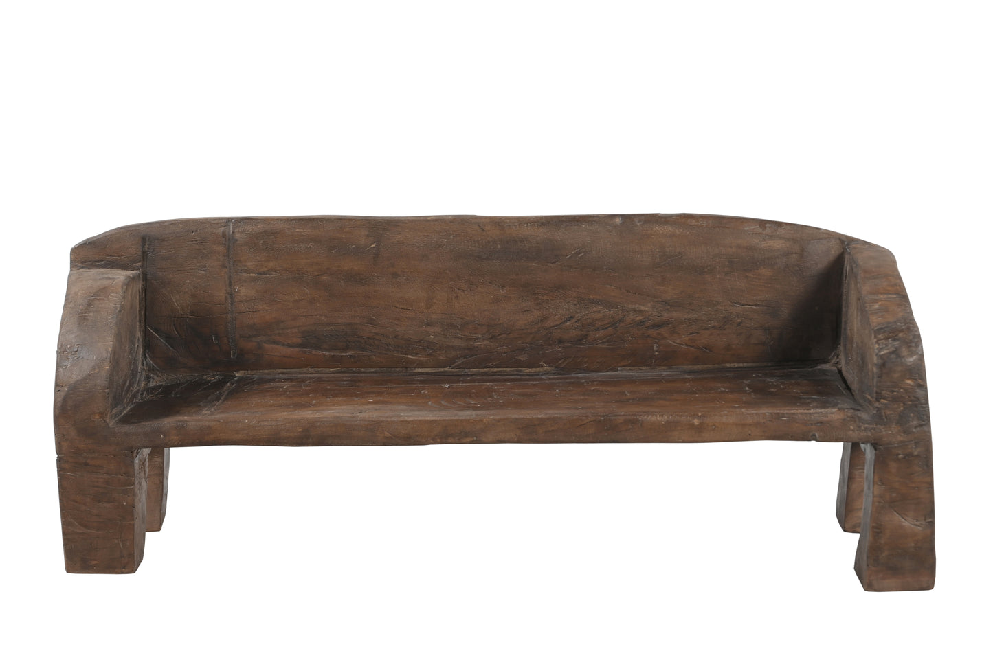 Vintage Indian Hand Carved wooden bench (A26VP99)