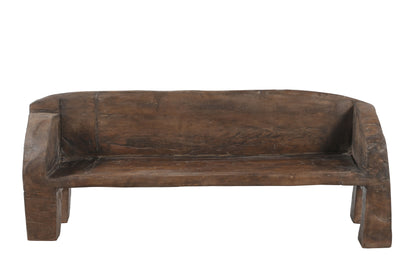 Vintage Indian Hand Carved wooden bench (A26VP99)