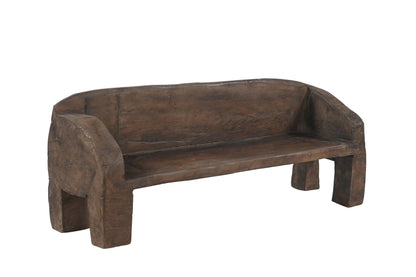 Vintage Indian Hand Carved wooden bench (A26VP99)