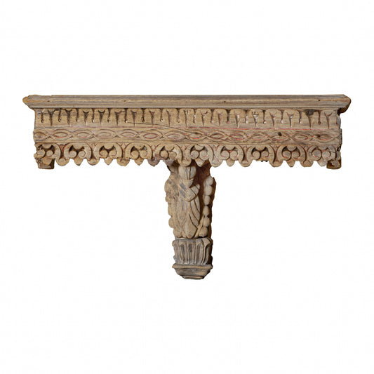 Vintage Indian Hand Carved Wall Shelf (A26VP109)